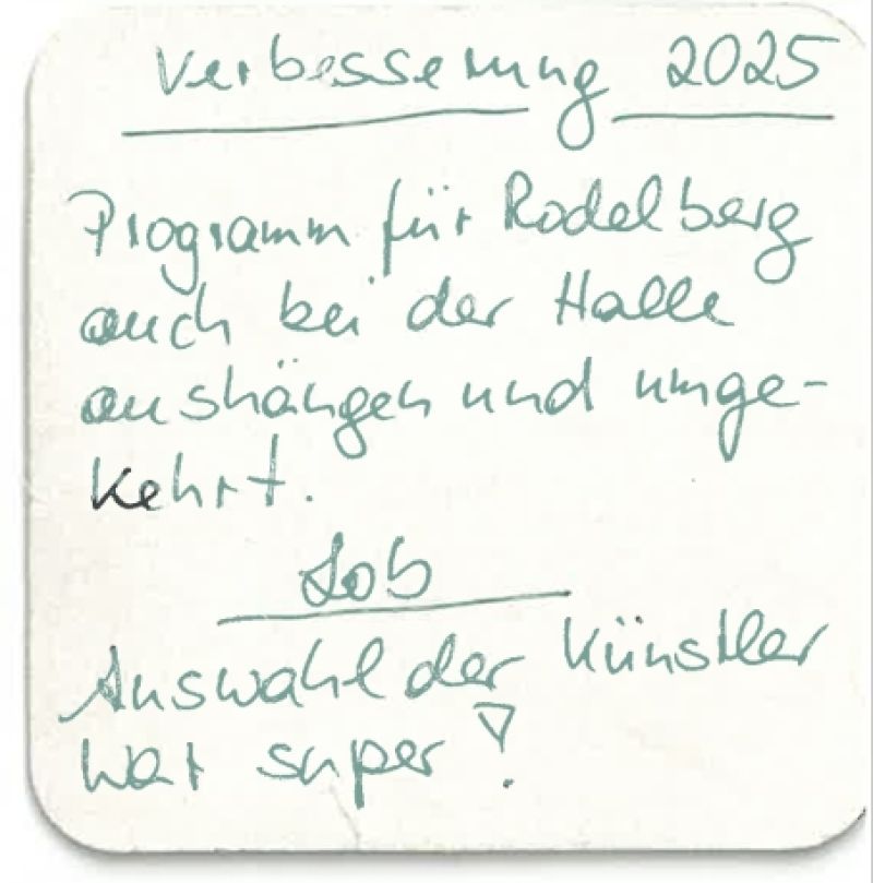 Brief aus dem Festival-Briefkasten